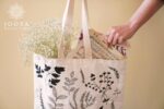 خرید ساک پارچه ای طرح پیونی