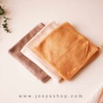 دستمال 3 عددی HAODA نسکافه ای کرم قهوه ای