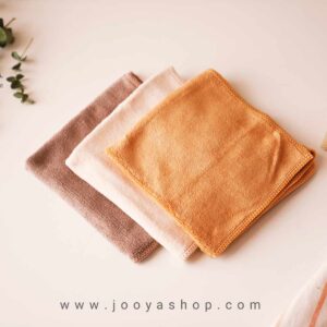 خرید و قیمت دستمال 3 عددی HAODA نسکافه ای.کرم.قهوه ای