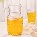 پارچ شیشه ای شیاردار 1.5 لیتری لیمون