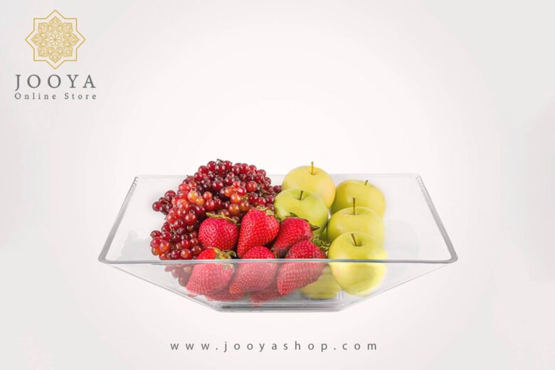 خرید و قیمت میوه خوری شیشه ای مربع لیمون