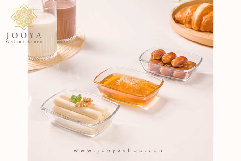 پیاله سرو شیشه ای کوچک لیمون