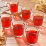 لیوان شیشه ای دسته دار 280 سی سی لیمون