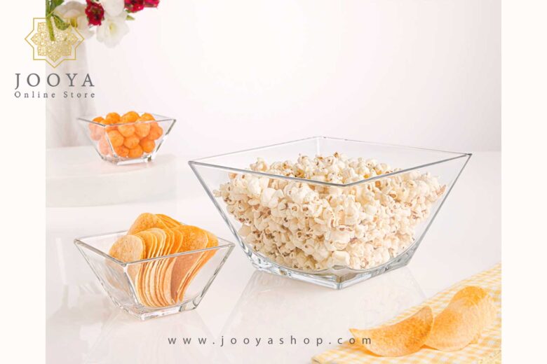 قیمت کاسه شیشه ای پذیرایی لیمون