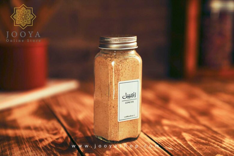 ادویه زنجبیل بطری شیشه ای