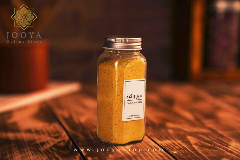 ادویه سیر و کره بطری شیشه ای