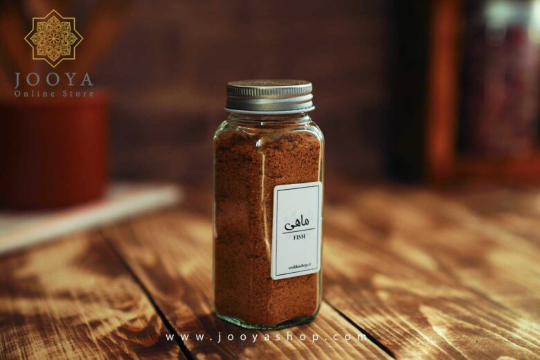 ادویه ماهی بطری شیشه ای