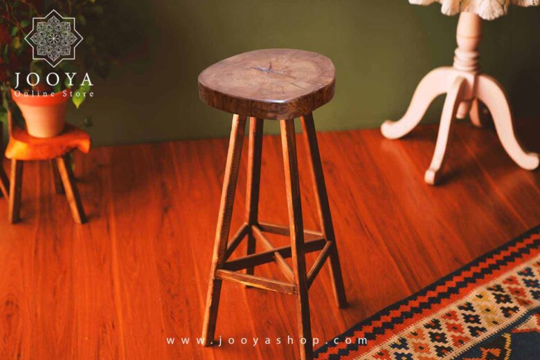 خرید و قیمت چهارپایه چوبی مژده 70 سانت