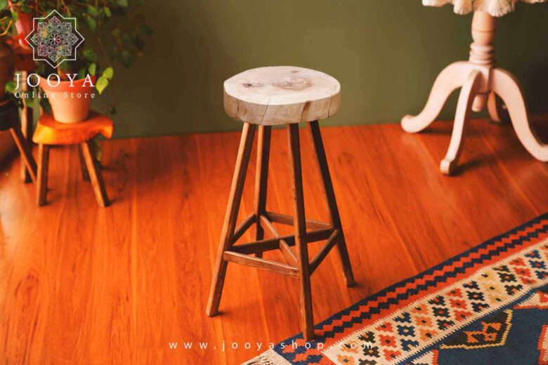 چهارپایه چوبی بارسین 60 سانت