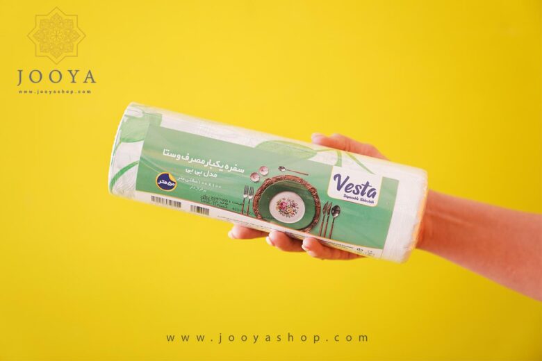 سفره رولی یک بار مصرف بی بی 100*100 طرح 4