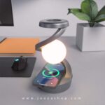 چراغ خواب رومیزی و شارژر بی سیم ROTATING SUSPENSION LAMP