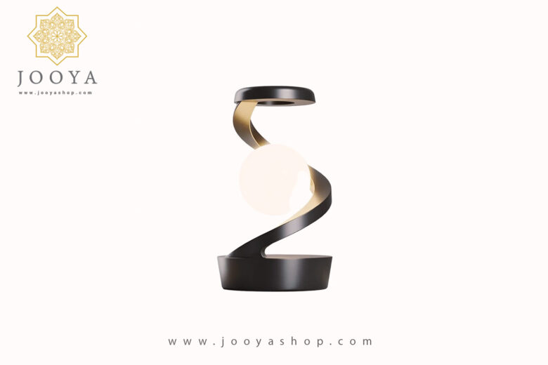 خرید چراغ خواب رومیزی و شارژر بی سیم ROTATING SUSPENSION LAMP