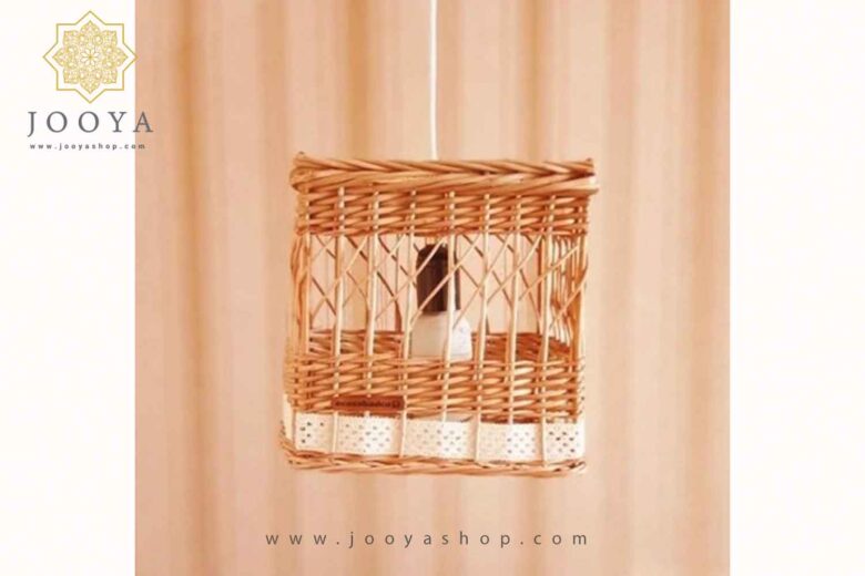خرید لوستر چوبی آذر