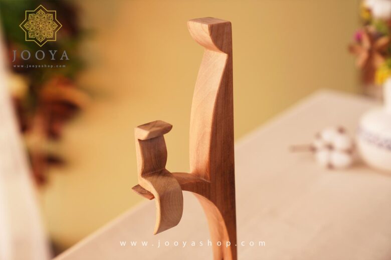 خرید و قیمت مجسمه چوبی مادرو کودک