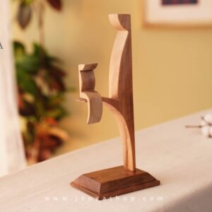 مجسمه چوبی مادرو کودک