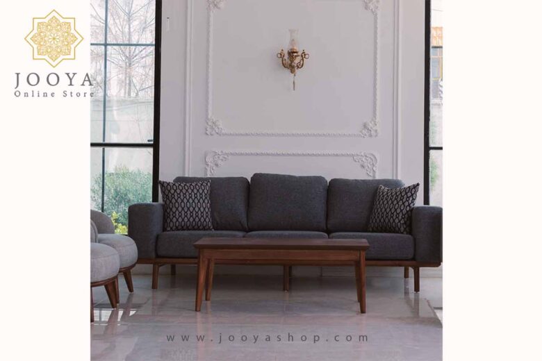 خرید میز جلومبلی چوبی اورلاندو گردویی در جویا شاپ
