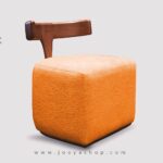 صندلی راحتی تک نفره سِویل زرد پرتقالی در جویا شاپ