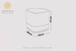 خرید پاف طوسی در جویا شاپ