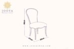 خرید و قیمت صندلی چوبی نئوکلاسیک لنا طوسی‌ خاکی در جویا شاپ