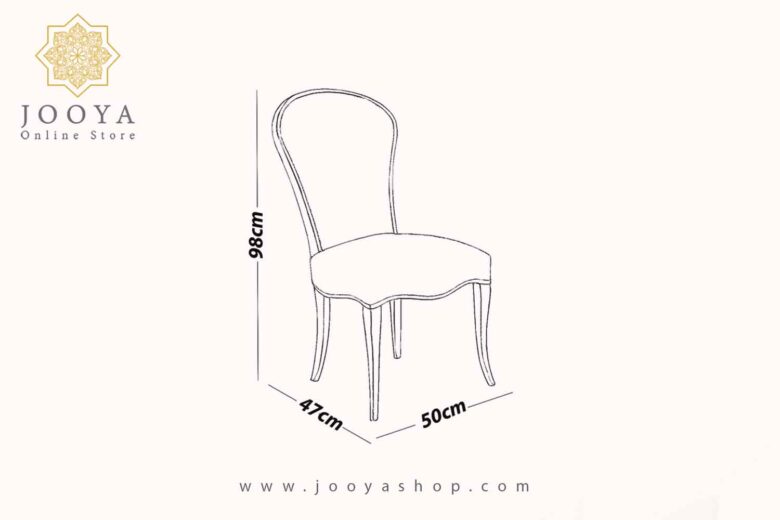 خرید و قیمت صندلی چوبی نئوکلاسیک لنا طوسی‌ خاکی در جویا شاپ