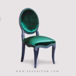 صندلی چوبی نئوکلاسیک لاپند سبز جیوه ایی