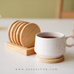 زیر لیوانی چوبی آرای
